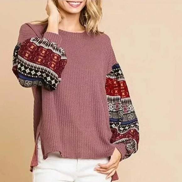 UMGEE waffle knot blouse SZ SM - Picture 1 of 5